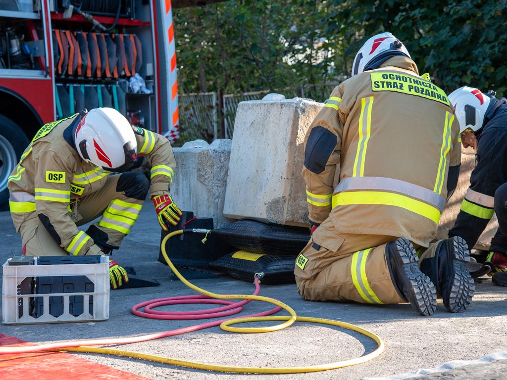 Pokaz ratownictwa technicznego w Gwoźnicy Górnej